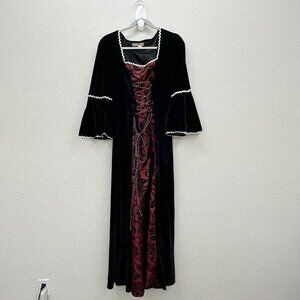Victorian Choice Medieval Renaissance Festival Bell Sleeve Dress Womens sz Large